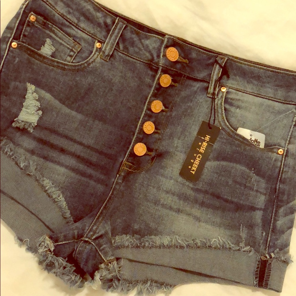 Brand New Refuge Hi-Rise Cheeky Shorts - Size 6